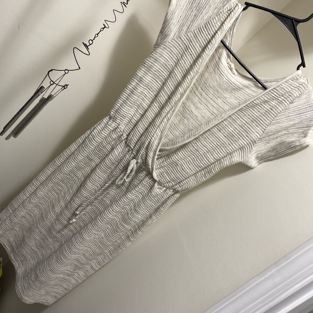 Dress white and gray